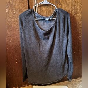 Gap XL Grey Long Sleeve Crew Neck Shirt